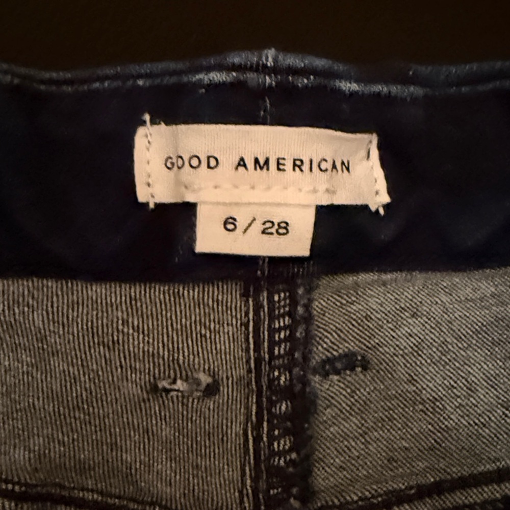 Women’s size 6/28 dark blue denim skinny stretch jeans retail $99 mid rise - Picture 10 of 11